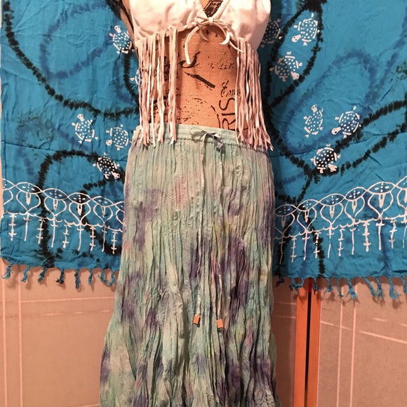 ➕Tie Dye Drawstring Summer Skirt (Cover Up) 1X - Picture 8 of 8